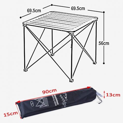  LPYMX Folding Camping Table and Chair Picnic Table Foldable Camping Furniture Set Portable Picnic Table and Chair