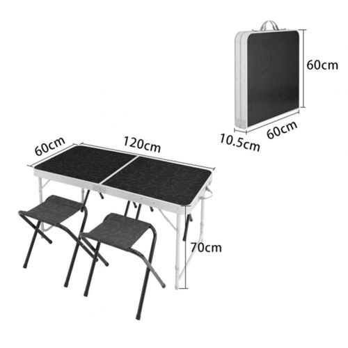  LPYMX Folding Camping Table and Chair Portable Folding Table Folding Camping Table Foldable Light Dining Table Portable Picnic Table and Chair