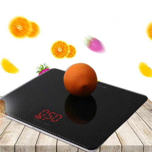  LQDZC-Electronic scale Electronic Scale Intelligent High Accuracy Digital Bathroom Scale Body Weight Scale Tempered Glass Platform Ultra-Thin Step-On Technology 180kg Capacity Automatic Switch Machine Di