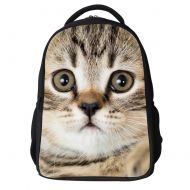 LQRUP Kids Cute Cat and Lion Face Printing Children School Backpacks