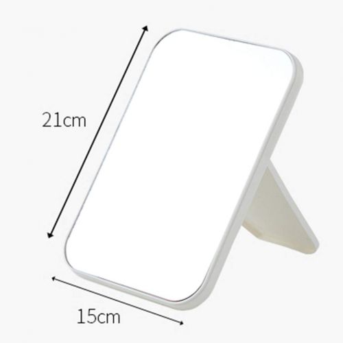  LQY HD Makeup Mirrors,Desktop Vanity Mirror,Beauty Princess Mirror,Folding Table Square Mirror,Desktop Portable Dressing Mirror,White