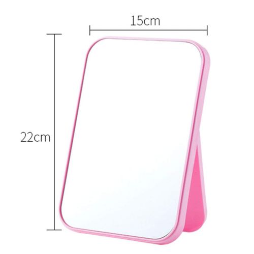  LQY Household Makeup Mirror,Desktop Folding Vanity Mirror,Portable Princess Mirror,Small Dormitory Desktop Mirror,Blue