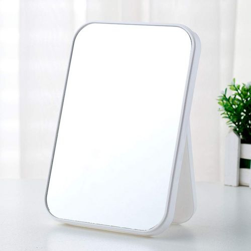  LQY Household Makeup Mirror,Desktop Folding Vanity Mirror,Portable Princess Mirror,Small Dormitory Desktop Mirror,Blue