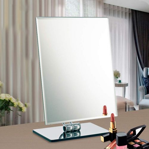  LQY Makeup Mirror,HD Desktop Mirror,Large Size Household Dressing Mirror,18x11x30cm,Silver