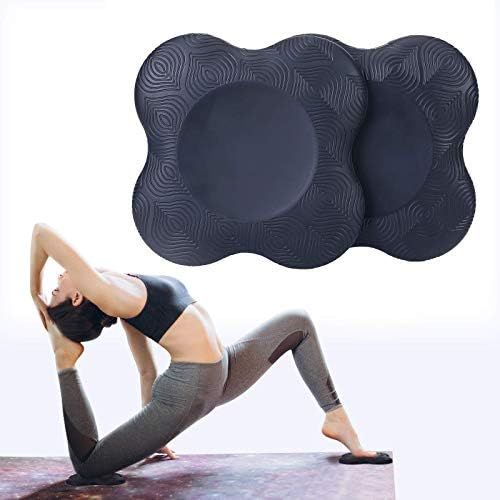  [아마존베스트]LRIO 2 pieces yoga bolster knee pads, yoga pillow, do your yoga knee pillow, minimises and supports knees, wrists and elbows, environmentally friendly, lightweight, non-slip and soft.