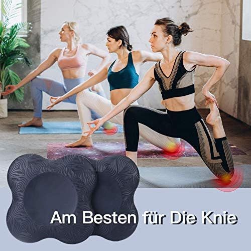  [아마존베스트]LRIO 2 pieces yoga bolster knee pads, yoga pillow, do your yoga knee pillow, minimises and supports knees, wrists and elbows, environmentally friendly, lightweight, non-slip and soft.