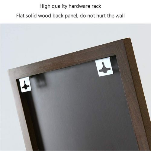  LRXG Full Length Mirror,Wooden Rectangle Free Standing Adjustable Stand Wall Mounted Floor Mirror for Bedroom Hall Mirror R01 (Color : Walnut Color)