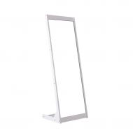 LRXG Full Length Mirror,Vintage Wooden Rectangle Free Standing with Storage for Bedroom Hall Floor Mirror (Color : White)