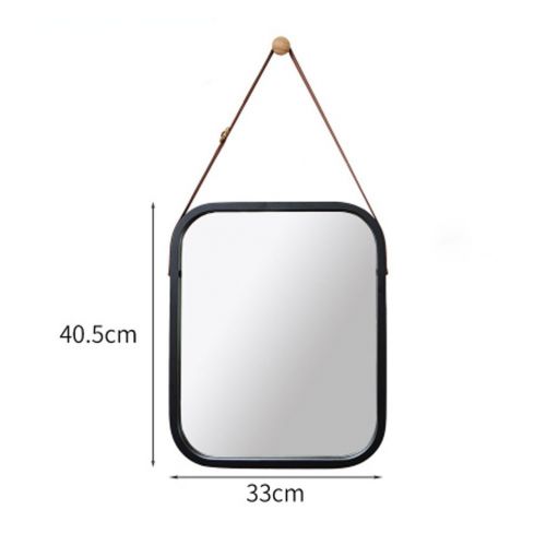  LS bathroom mirror Bamboo Bamboo Natural/White/Black Wall-Mounted Environmental Materials Waterproof and Moisture Resistant to Distortion Hook Adjustable Sling Suitable for All Occ