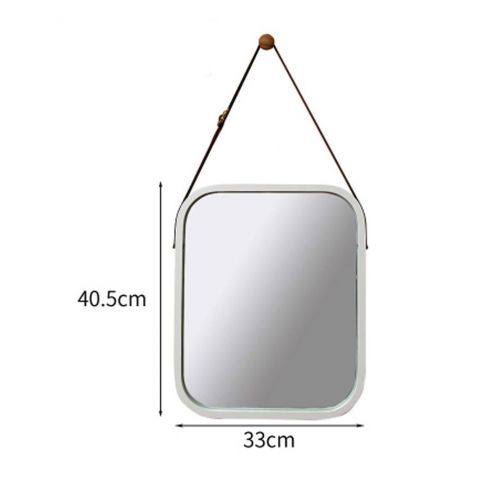  LS bathroom mirror Bamboo Bamboo Natural/White/Black Wall-Mounted Environmental Materials Waterproof and Moisture Resistant to Distortion Hook Adjustable Sling Suitable for All Occ