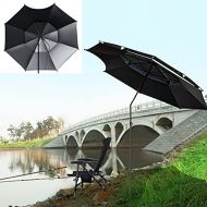 L＆S Large Beach Umbrella, Windproof Umbrella for Fishing Outdoor Patio Deck Sand, Adjustable Tilt,UV Protection, Sun Shelter, Portable Carry Bag (Size : 2.6M/8.5ft)