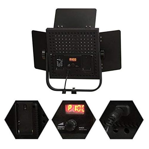  [아마존베스트]LS LIMO STUDIO LIMOSTUDIO (50% Moving Clearance) 2-Pack LED 600 Photographic Lighting Panel with Digital Display Screen, Photo Studio Barndoor Light, Continuous Video Light, Brightness Control Available, AG