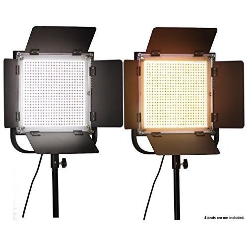  [아마존베스트]LS LIMO STUDIO LIMOSTUDIO (50% Moving Clearance) 2-Pack LED 600 Photographic Lighting Panel with Digital Display Screen, Photo Studio Barndoor Light, Continuous Video Light, Brightness Control Available, AG