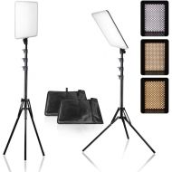 [아마존베스트]LimoStudio, AGG2812, LED Dimmable Dual-Color Temperature Photo Light Panel with Photo and Video Studio Light Stand Tripod, 2PACK