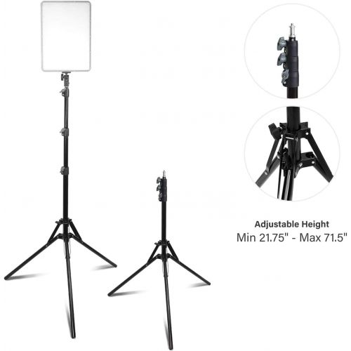  [아마존베스트]LimoStudio, AGG2812, LED Dimmable Dual-Color Temperature Photo Light Panel with Photo and Video Studio Light Stand Tripod, 2PACK