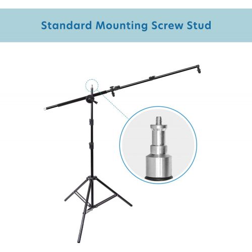  [아마존베스트]LS LIMO STUDIO LIMOSTUDIO LimoStudio Photo Studio 78 Tall Lighting Reflector Arm Stand Reflector Stand Holder Boom Arm, Light Stand, Sandbags Saddlebag, Adapter Clamp Connects Boom Arm to Stand, AGG812