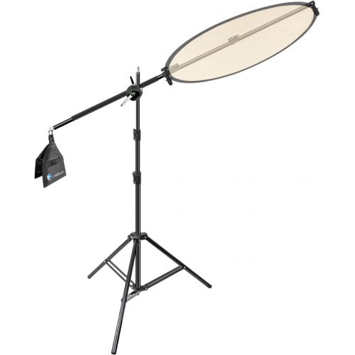  [아마존베스트]LS LIMO STUDIO LIMOSTUDIO LimoStudio Photo Studio 78 Tall Lighting Reflector Arm Stand Reflector Stand Holder Boom Arm, Light Stand, Sandbags Saddlebag, Adapter Clamp Connects Boom Arm to Stand, AGG812