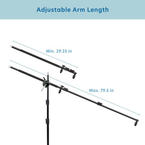  [아마존베스트]LS LIMO STUDIO LIMOSTUDIO LimoStudio Photo Studio 78 Tall Lighting Reflector Arm Stand Reflector Stand Holder Boom Arm, Light Stand, Sandbags Saddlebag, Adapter Clamp Connects Boom Arm to Stand, AGG812