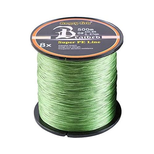  [아마존베스트]LSHEL Braided Fishing Line 8x 500 m PE Super Strong Braided Lines