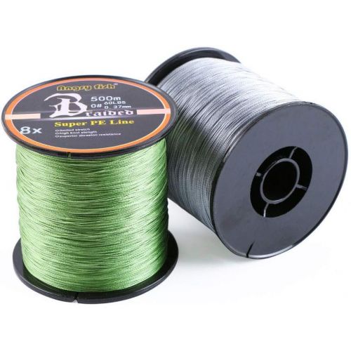  [아마존베스트]LSHEL Braided Fishing Line 8x 500 m PE Super Strong Braided Lines