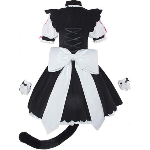  할로윈 용품LSLRAD Nekopara Anime Cosplay Chocola Maid Uniforms Dresses Halloween Party Costumes