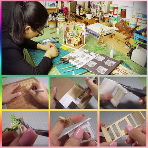  LSQR 3D DIY Handmade with Light Dollhouse Wooden Doll Houses Miniatures Furniture Kit Toys for Children Gift Sosa Greenhouse