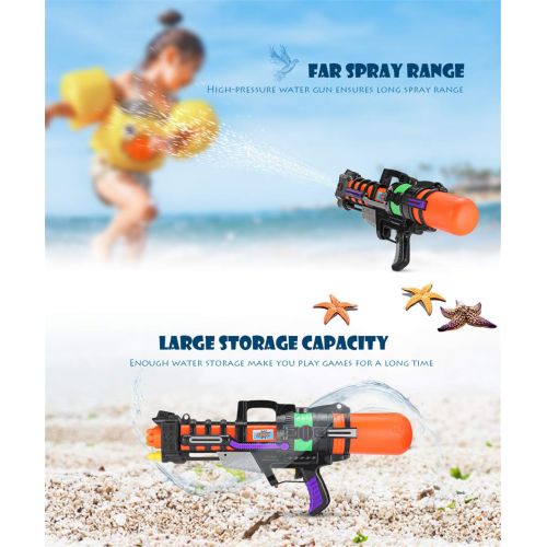  LSQR Large High Pressure Water Gun Toy Backpack Water Gun Beach Toy Swim Summer Hot Toy Water Gun &High Pressure Water Gun Range Far