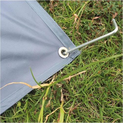  LSXLSD Tent Floor Saver Reinforced Multi-Purpose Tarp Tent Camping Beach Picnic Mat Waterproof Tarpaulin Bay (Color : Gray, Size : 210x210cm)