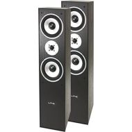 LTC Hyundai Multicav Floor Standing Speakers (700W Max, Bass Reflex & Gold Speaker Terminals) Black Ash Finish