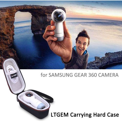  LTGEM EVA Hard Case for Samsung Gear 360 SM-R210 (2017 Edition) Spherical Cam 360 Degree 4K Camera - Travel Protective Carrying Storage Bag