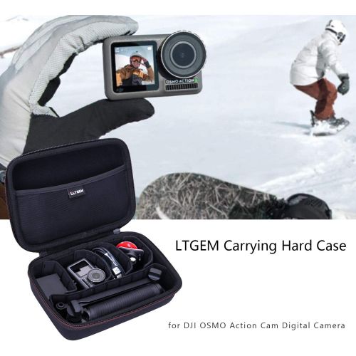  LTGEM EVA Hard Case for GoPro Hero Series or DJI Osmo Action / Action 2 Dual-Screen Camera（Removable Inner）