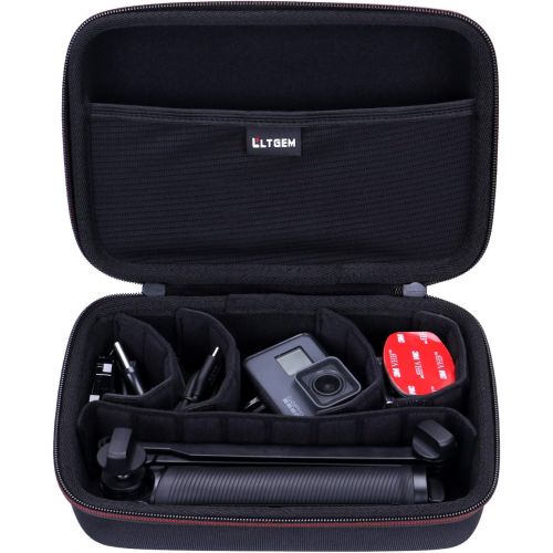  LTGEM Hard Carrying Case for GoPro Hero 10 / 9 / 8 / 7 / 6 / 5 / Hero (2018) or GoPro MAX Waterproof Digital Action Camera, with 4 Moveable Dividers