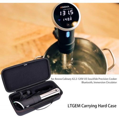  [아마존베스트]LTGEM Hard Carrying Case for Anova Culinary Sous Vide Precision Cooker 800 Watts or 900 Watts - Black