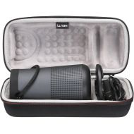 LTGEM Travel Protective Case for Bose SoundLink Revolve+ or Revolve+ (Series II) Portable & Long-Lasting Bluetooth 360 Speaker (Fits Charging Cradle, AC Adaptor and USB Cable)