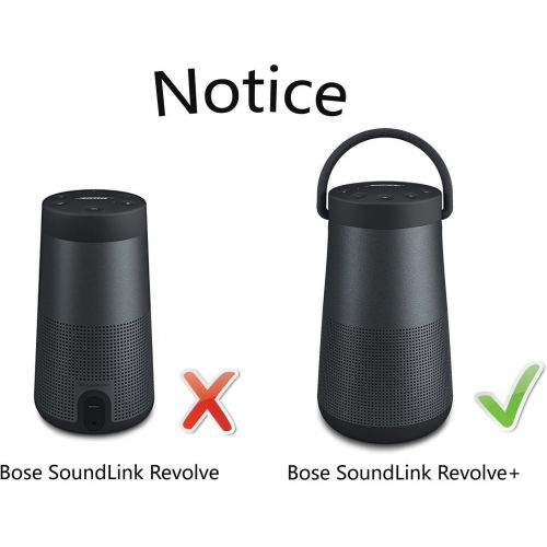  LTGEM Travel Protective Case for Bose SoundLink Revolve+ or Revolve+ (Series II) Portable & Long-Lasting Bluetooth 360 Speaker (Fits Charging Cradle, AC Adaptor and USB Cable)