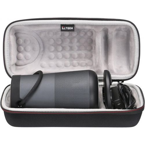  LTGEM Travel Protective Case for Bose SoundLink Revolve+ or Revolve+ (Series II) Portable & Long-Lasting Bluetooth 360 Speaker (Fits Charging Cradle, AC Adaptor and USB Cable)