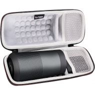 LTGEM EVA Hard Case for Bose SoundLink Revolve or Revolve (Series II) Bluetooth Speaker with Mesh Pocket-Black