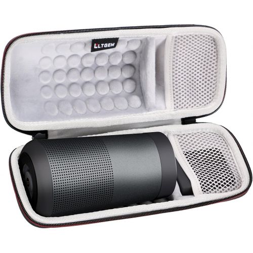  LTGEM EVA Hard Case for Bose SoundLink Revolve or Revolve (Series II) Bluetooth Speaker with Mesh Pocket-Black