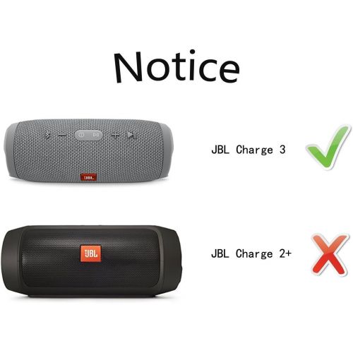  LTGEM EVA Hard Case for JBL Charge 3 Waterproof Portable Bluetooth Speaker - Travel Protective Carrying Storage Bag