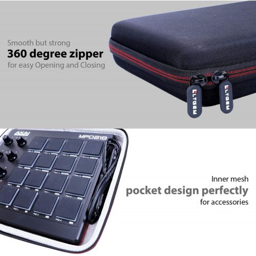  [아마존베스트]LTGEM Hard Case for AKAI Professional MPD218 | Ultra Portable USB Bus Powered 16 Pad USB/MIDI Pad Controller