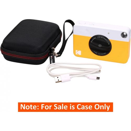  LTGEM EVA Hard Case for Kodak PRINTOMATIC or Kodak Smile Digital Instant Print Camera - Black