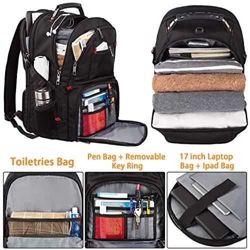  [아마존베스트]LTINVECK Extra Large Travel Laptop Backpack TSA Durable Computer College School Bookbag with USB Charging Port for Men