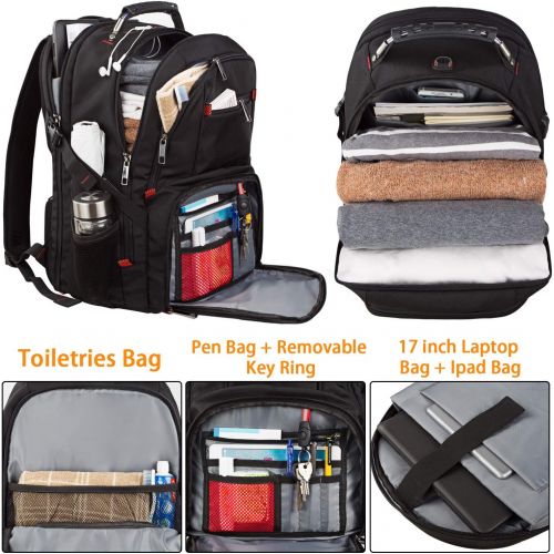  [아마존베스트]LTINVECK Extra Large Travel Laptop Backpack TSA Durable Computer College School Bookbag with USB Charging Port for Men