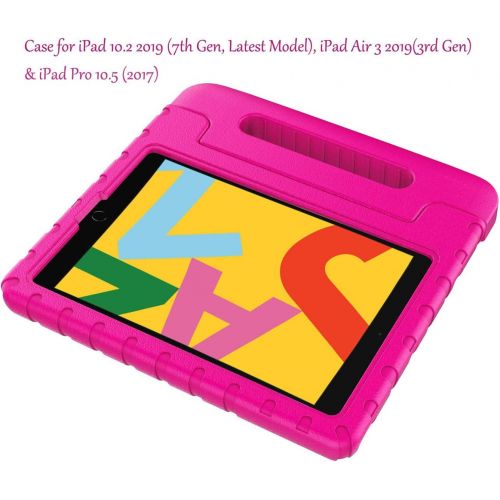  [아마존베스트]LTROP Case for New iPad 8th / 7th Generation Case, iPad 10.2 Case, iPad Case 10.2-inch Shockproof Light Weight Handle Stand Kids Case for Apple iPad 10.2 2020(8th Gen)/2019 (7th Ge