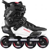 LTZ 480mm Carbon Fiber Speed Inline Skates, Fun Roller Blades for Kids, Adjustable Adult Beginner Roller Skating Shoes (Color : Black, Shoe Size : US 7.5/EU 40)