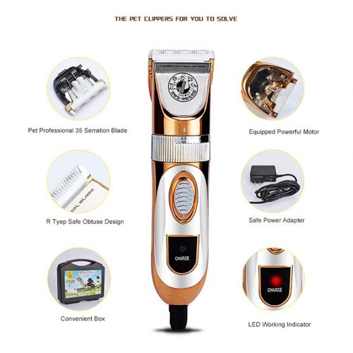  LUBANC Hair Clipper Professional Pet Clipper Scissors Cattle Rabbits Dog Trimmer High Power Cat Grooming Electric Hair Trimmer Cutting Machine