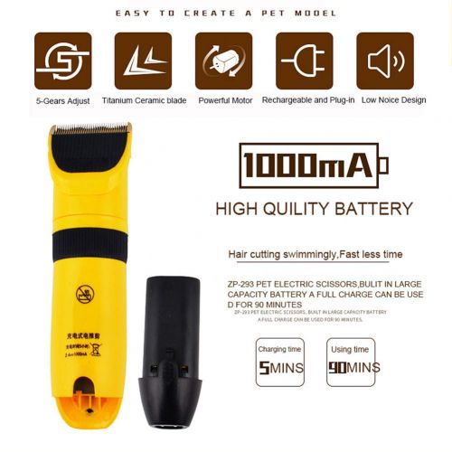  LUBANC Hair Clippers 110-240V Professional Powerful Electric Scissors Pet Hair Clippers Dog Cat Rabbit Hair Trimmer Animal Grooming Cutting Machine