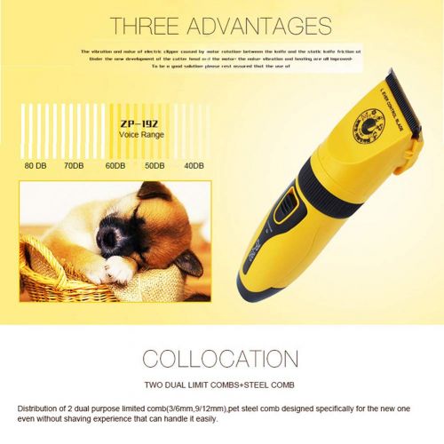  LUBANC Professional Powerful Electric Scissors Pet Hair Clippers Dog Cat Rabbit Hair Trimmer Animal Grooming Cutting Machine 110-240V