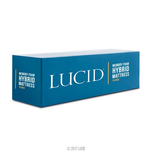  LUCID LU10TX38BH Mattress, Twin XL, 10-Inch