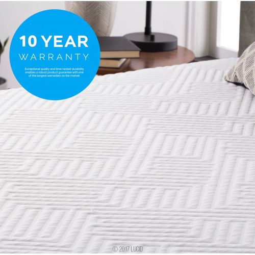  LUCID LU10TX38BH Mattress, Twin XL, 10-Inch